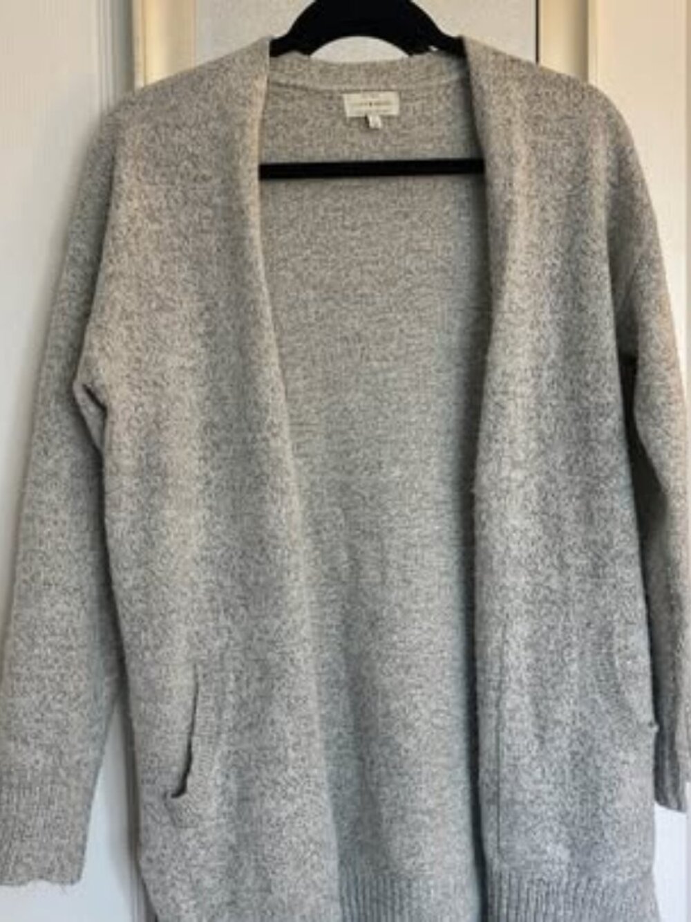 Lucky Brand Grey Open Cardigan